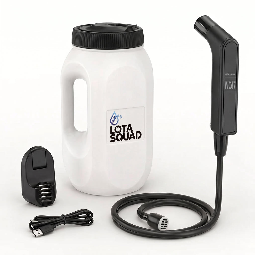 LotaSquad WC47™ Portable Electric Bidet – 2.5L Rechargeable Wash System